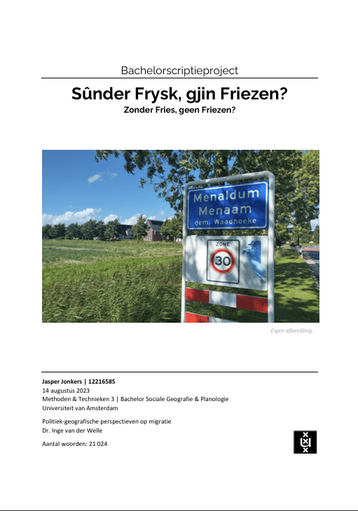 Sûnder Frysk, gjin Friezen?